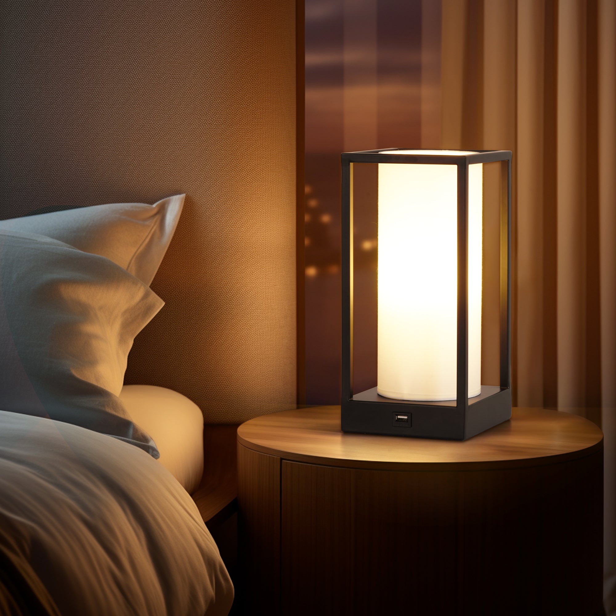 Table Lamp with Phone Charger