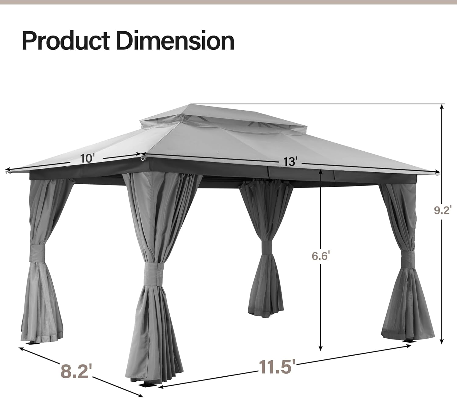 Heavy Duty Outdoor Patio Gazebo